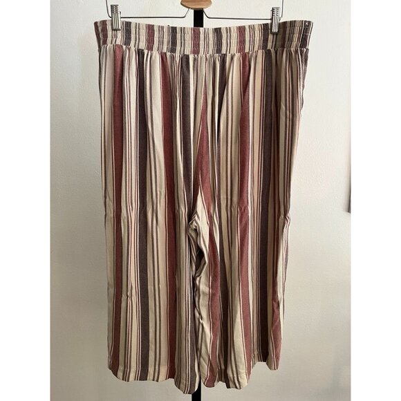 EUC Torrid Womens Striped Wide-Leg Pants Size 2 Rayon - Picture 2 of 5
